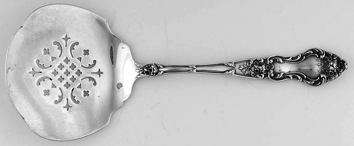 Meadow Rose (Sterling, 1907, No Monos) Tomato Server, Solid Piece by Wallace Silver-1