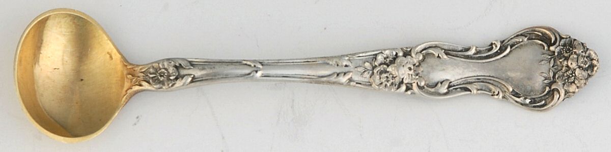 Meadow Rose (Sterling, 1907, No Monos) Master Salt Spoon by Wallace Silver-1