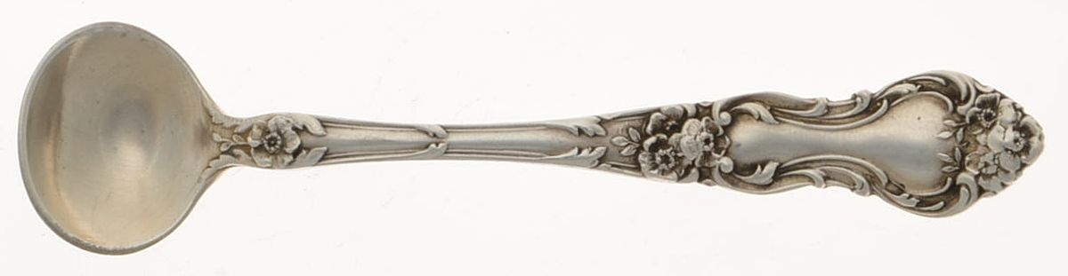 Meadow Rose (Sterling, 1907, No Monos) Master Salt Spoon by Wallace Silver-1