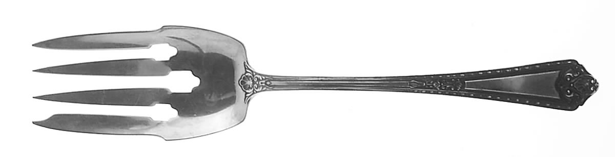 Navarre (Sterling, 1908) Solid Salad Serving Fork by Watson-1