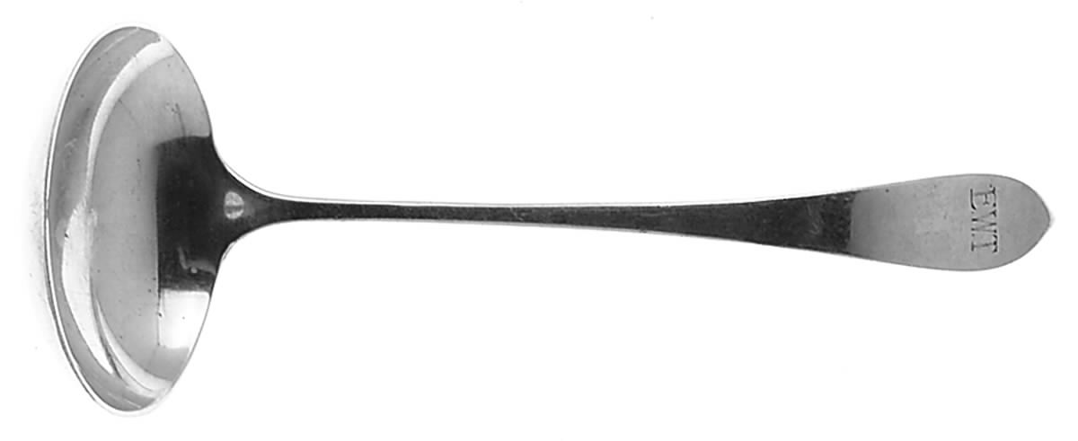 Old Colony (Sterling, 1922) Solid Piece Cream Ladle by Watson-1