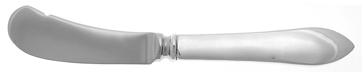 Old Colony (Sterling, 1922) Butter Spreader Hollow Hdl-Paddle/Stainless Blade by Watson-1