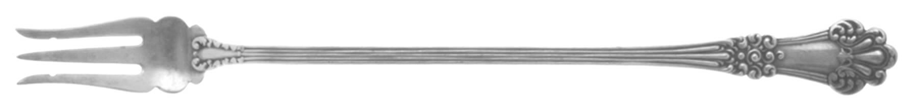 Olympia (Sterling, 1903, No Monogram) Long Handle Olive Fork by Watson-1