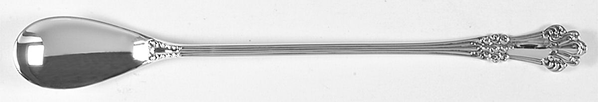 Olympia (Sterling, 1903, No Monogram) Individual Long Handled Lemonade Spoon by Watson-1