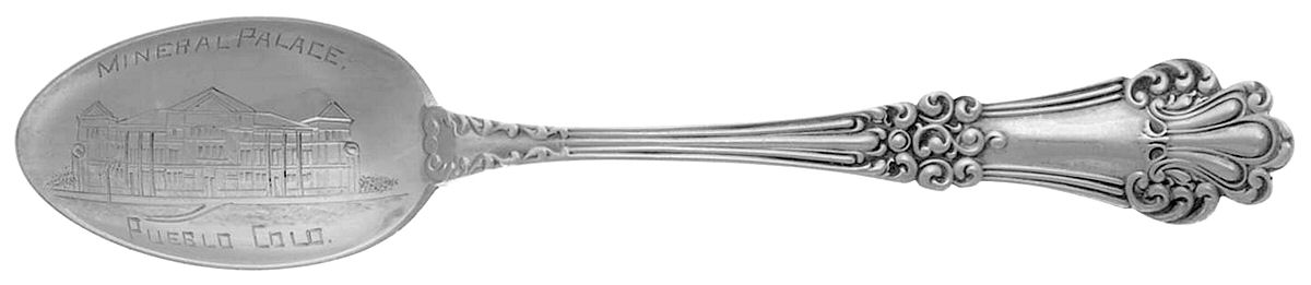 Olympia (Sterling, 1903, No Monogram) Souvenir Spoon (Five O'Clock) by Watson-1