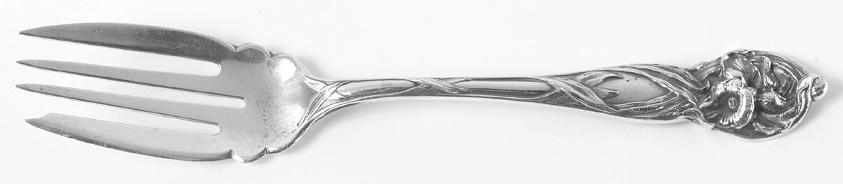 Orchid (Sterling, 1903) Individual Solid Fish Fork by Watson-1