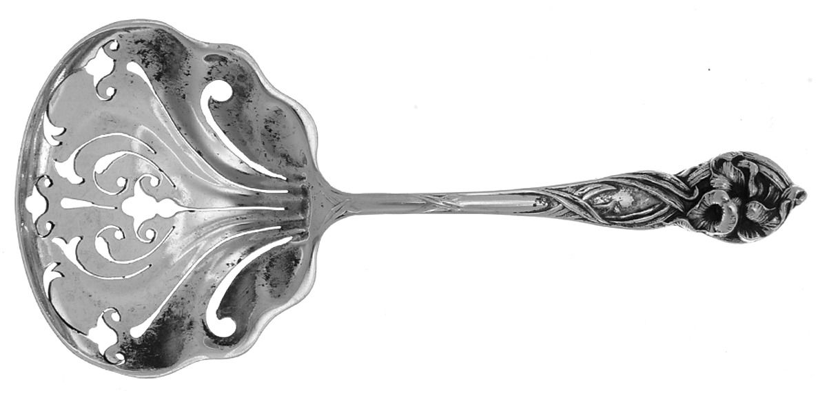 Orchid (Sterling, 1903) Solid Bon Bon Spoon with Pierced Bowl by Watson-1