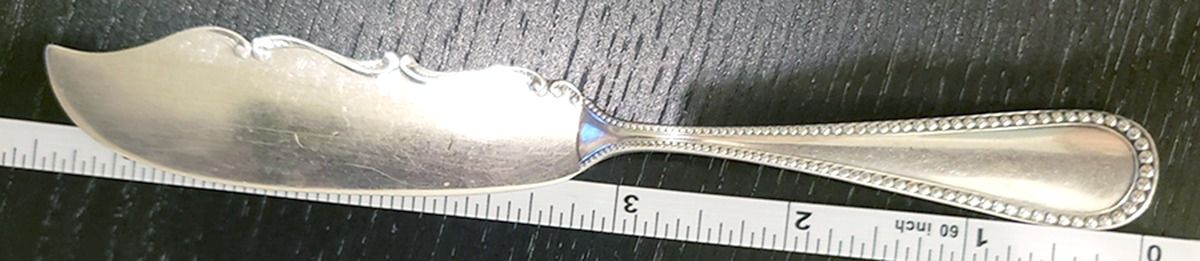Plymouth (Sterling 1905-1920) Flat Handle Master Butter Knife by Watson-1