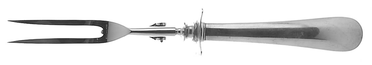 Priscilla Alden (Sterling, 1923) Large Stainless-Prong Roast Carving Fork by Watson-1