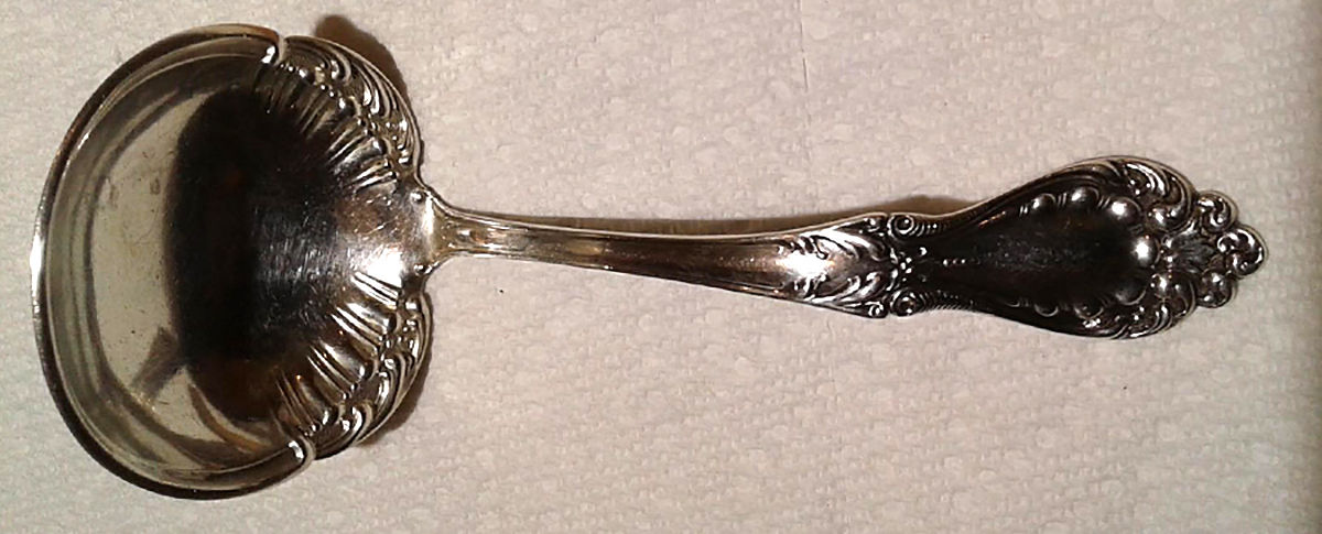 Princess (Sterling, 1900) Small Gravy Ladle, Solid Piece by Watson-1