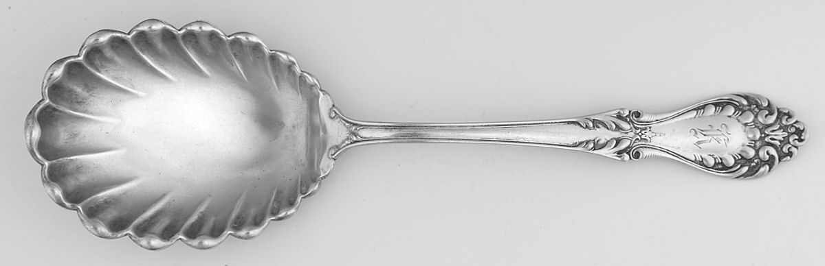 Princess (Sterling, 1900) Small Solid Berry/Casserole Spoon by Watson-1
