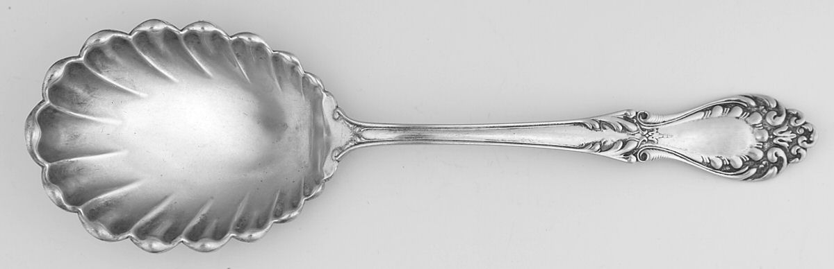 Princess (Sterling, 1900) Small Solid Berry/Casserole Spoon by Watson-1