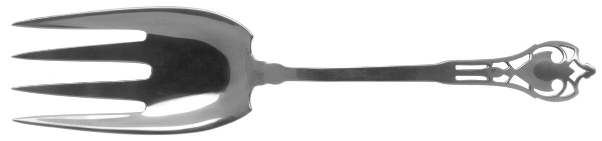 Putnam (Sterling, 1920) Oversize Solid Salad Servng Fork by Watson-1