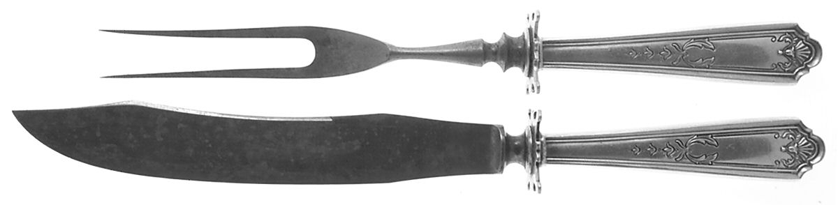 Queen Louise (Sterling, 1912)  2 Pc Individual Bird Carving Set w/Stainless Blade by Watson-1
