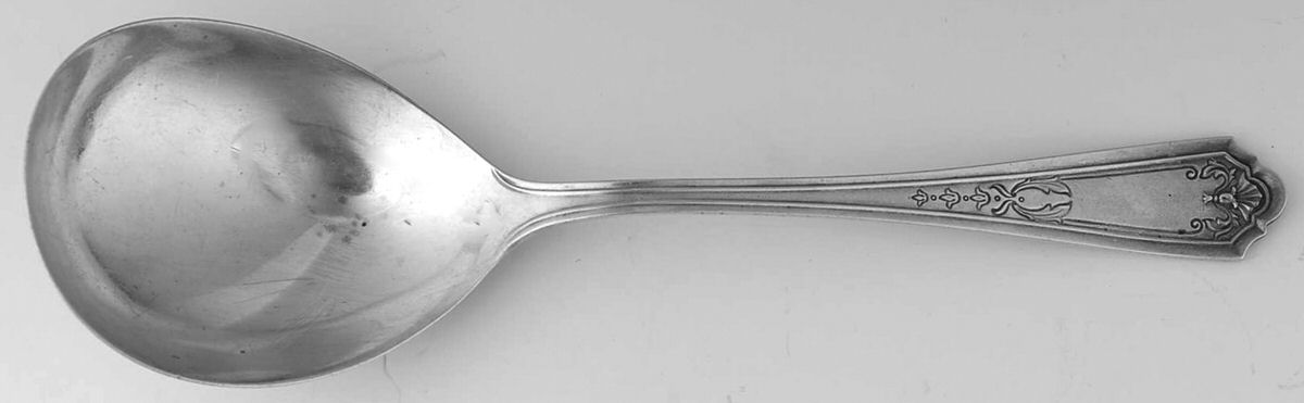 Queen Louise (Sterling, 1912)  Preserve Spoon by Watson-1