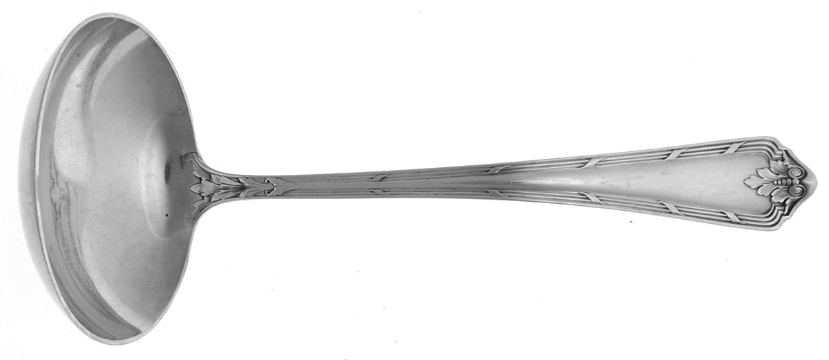 Rochambeau (Sterling, 1919) Solid Gravy Ladle by Watson-1