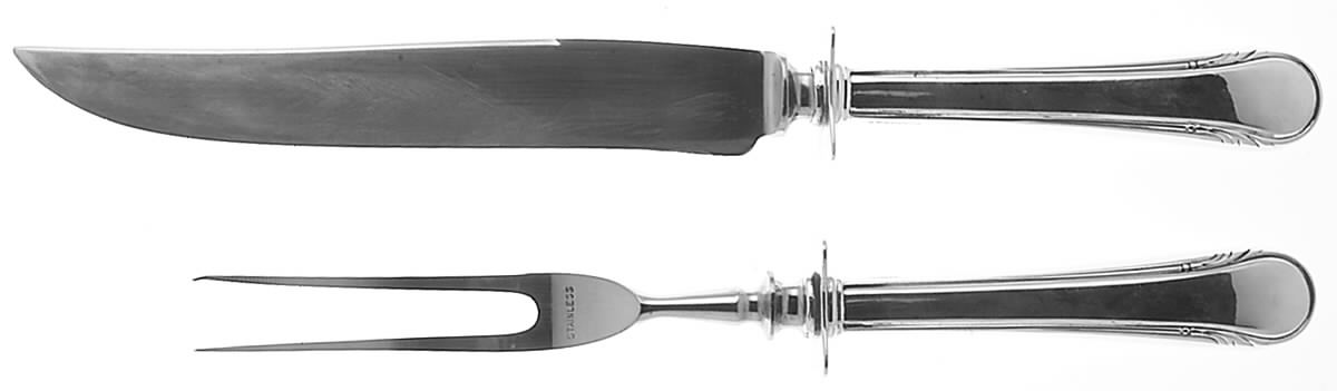 Tuscany (Sterling, 1927) Small Stainless Blade 2-Piece Steak Carving Set by Watson-1