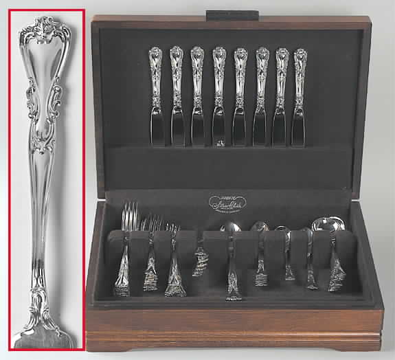Victoria-New (Sterling, 1900) 58 Piece Set by Watson-1