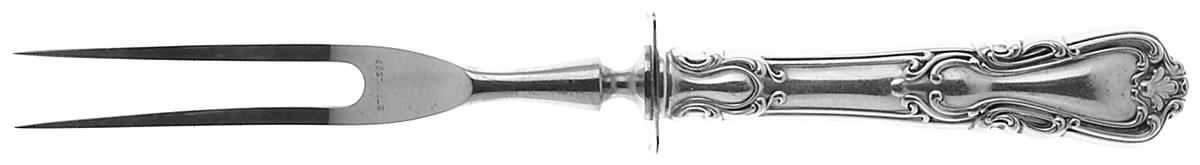 Victoria-New (Sterling, 1900) Small Steak Carving Fork with Stainless Prongs by Watson-1
