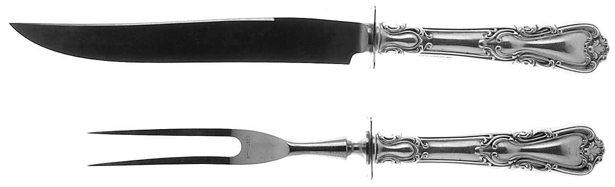 Victoria-New (Sterling, 1900) Small Stainless Blade 2-Piece Steak Carving Set by Watson-1