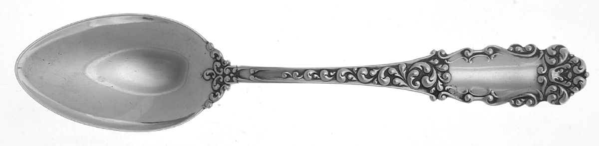 Victoria-Old (Sterling, 1890) Dessert/Oval Soup Spoon by Watson-1