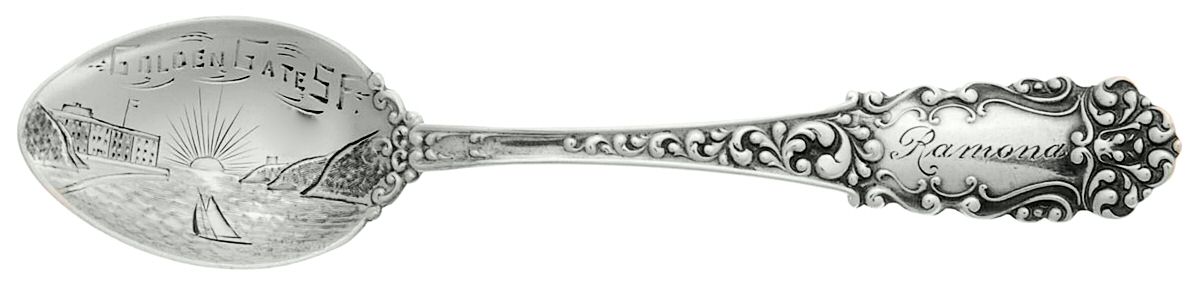 Victoria-Old (Sterling, 1890) Souvenir Spoon (Demitasse) by Watson-1