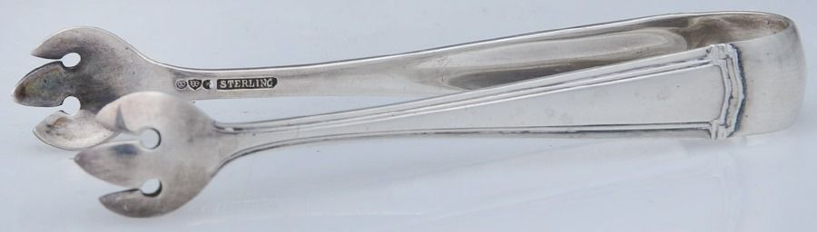 Wentworth (Sterling, 1913, No Monograms) Small Sugar Tongs by Watson-1