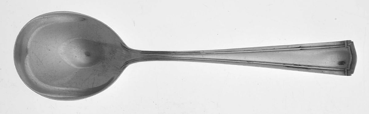Wentworth (Sterling, 1913, No Monograms) Round Bowl Soup Spoon (Bouillon) by Watson-1