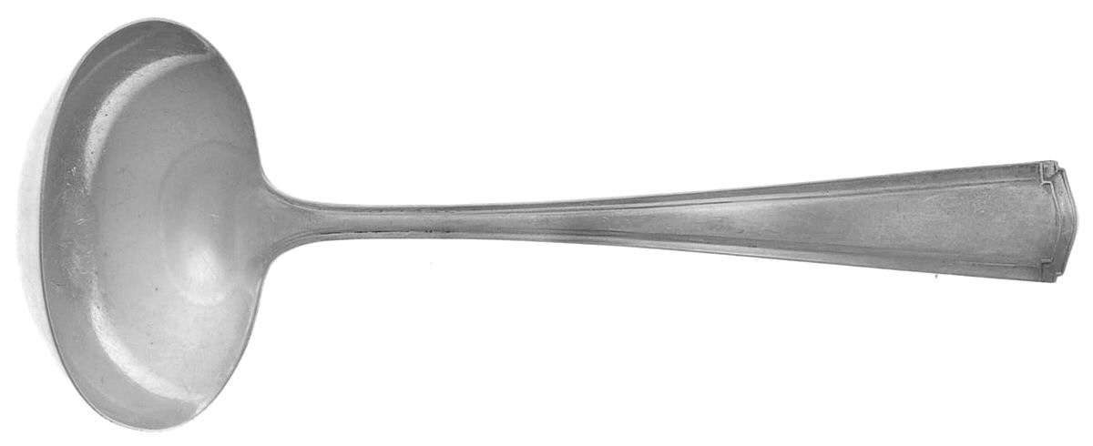 Wentworth (Sterling, 1913, No Monograms) Solid Gravy Ladle by Watson-1