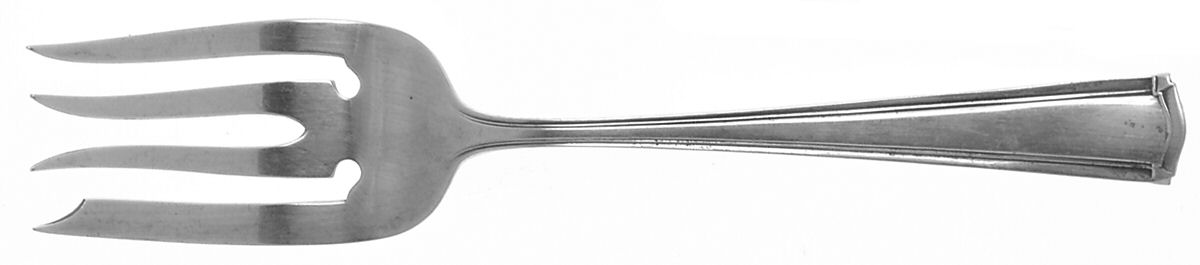 Wentworth (Sterling, 1913, No Monograms) Small Solid Cold Meat Serving Fork by Watson-1