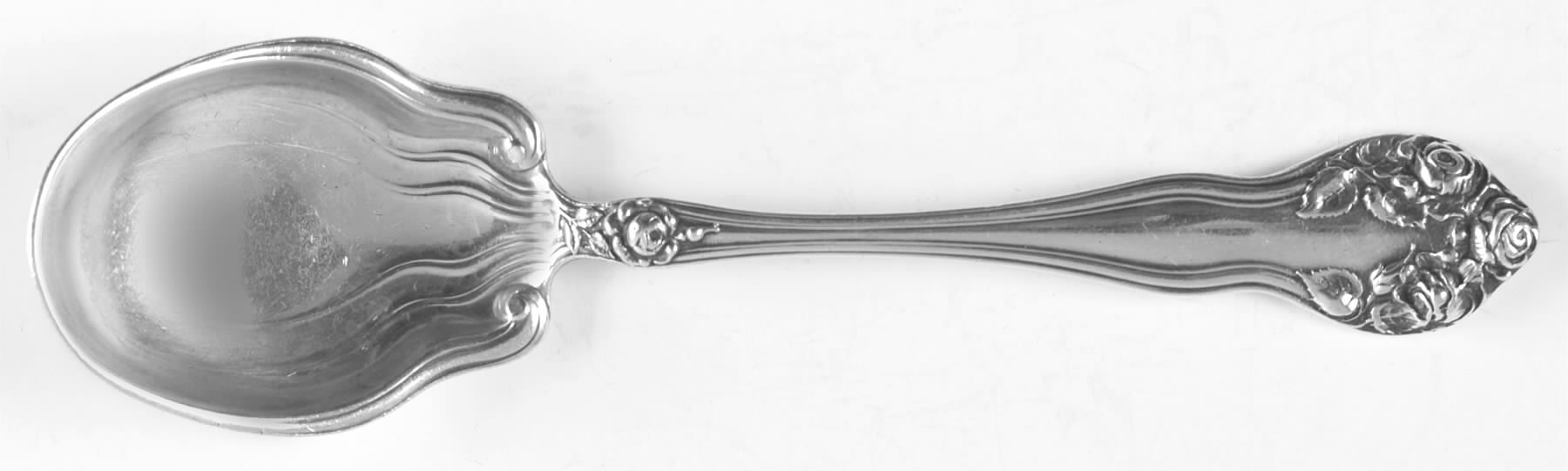 Wedding Rose (Sterling, 1900, No Monograms) Sugar Spoon by Watson-1