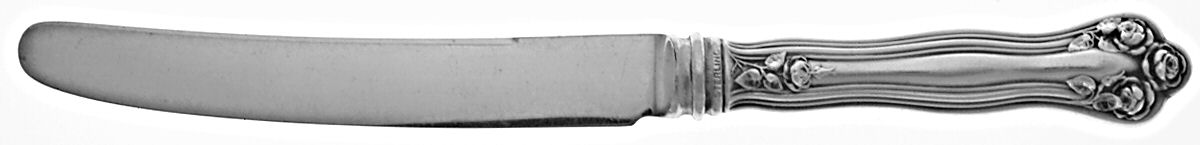 Wedding Rose (Sterling, 1900, No Monograms) Orange Knife with Silverplate Blade by Watson-1