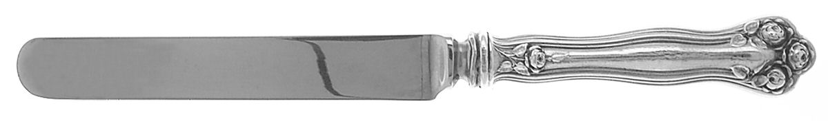 Wedding Rose (Sterling, 1900, No Monograms) Blunt Hollow Knife with Bolster by Watson-1