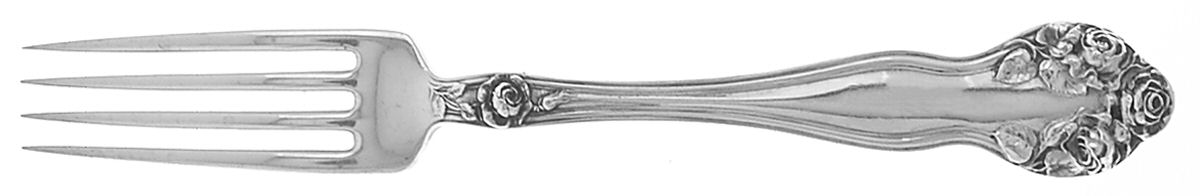 Wedding Rose (Sterling, 1900, No Monograms) Fork by Watson-1
