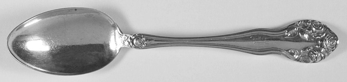 Wedding Rose (Sterling, 1900, No Monograms) Teaspoon by Watson-1