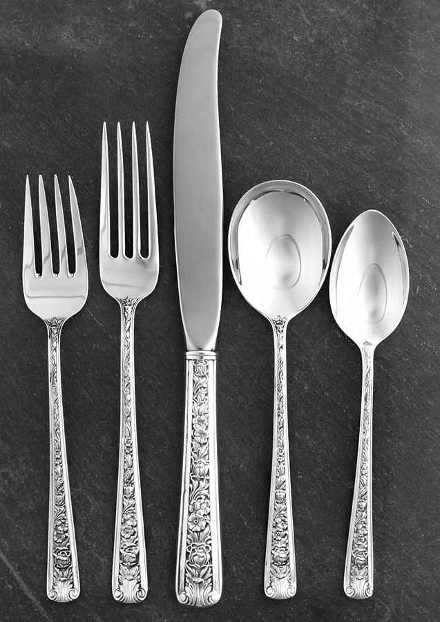 Windsor Rose (Sterling, 1940) 40 Piece Estate Set by Watson-1