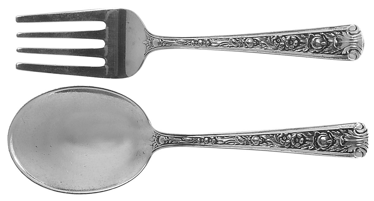 Windsor Rose (Sterling, 1940) 2 Pc Baby Set (BF, BS) by Watson-1