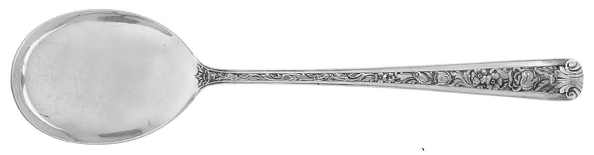 Windsor Rose (Sterling, 1940) Round Bowl Soup Spoon (Cream Soup) by Watson-1