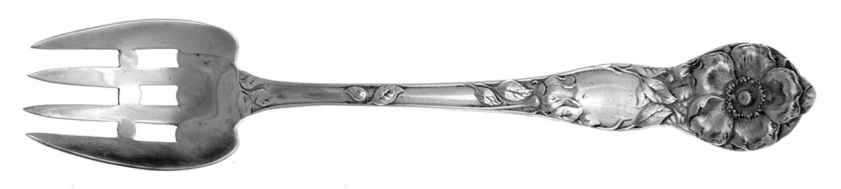 Wild Rose (Sterling, 1905) Large Ramekin Fork by Watson-1