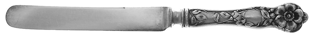 Wild Rose (Sterling, 1905) Old French Hollow Knife with Bolster by Watson-1