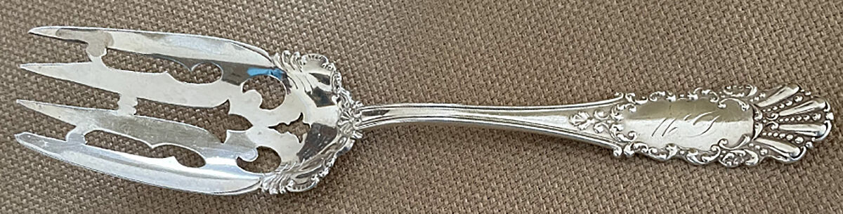 Coronado (Sterling) Small Solid Cold Meat Serving Fork by Watson-1