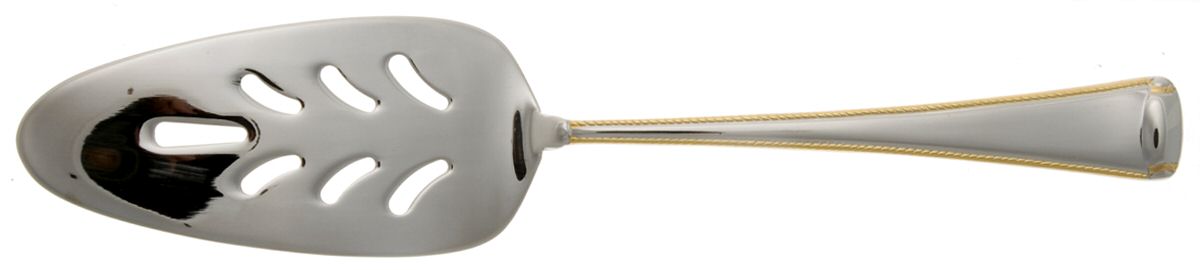 Golden Monarch (Stainless, Gold Acct) Pierced All Stainless Pie Server by Wallace Silver-1