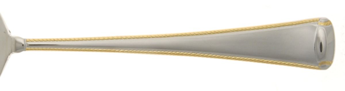 Golden Monarch (Stainless, Gold Acct) Medium Solid Cold Meat Serving Fork by Wallace Silver-1
