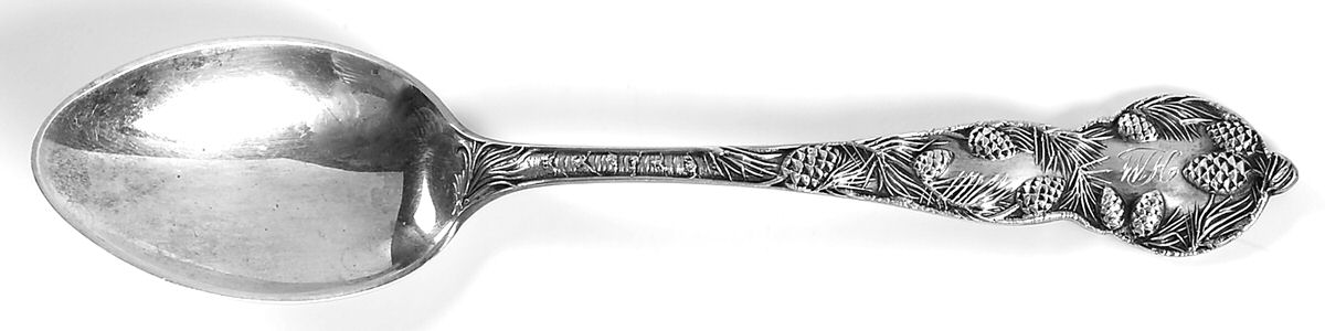 Pine Cone (Sterling) Monogram Teaspoon by Watson-1