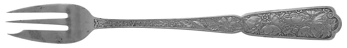 Byzantine (Sterling, 1875) Oyster Fork by Wood & Hughes-1
