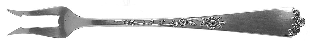 Sterling Rose (Sterling, 1955) Short Handle Pickle/Olive Fork by Wallace Silver-1