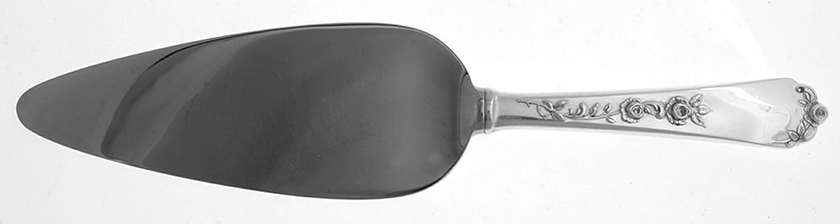 Sterling Rose (Sterling, 1955) Pie Server with Stainless Blade by Wallace Silver-1