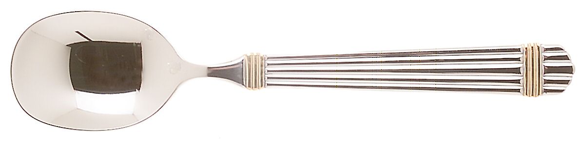 Gold Chardonnay (Stainless) Sugar Spoon by Wallace Silver-1