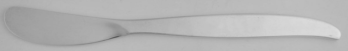 Laurel -Stockholm (Silverplate) Flat Handle Butter Spreader by WMF Flatware-1