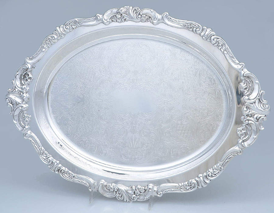 Baroque (Silverplate, Hollowware, Older) Relish, No Glass Liner by Wallace Silver-1